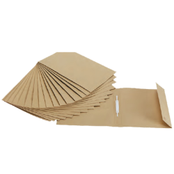 Pochettes kraft avec rabat et attache Fastener