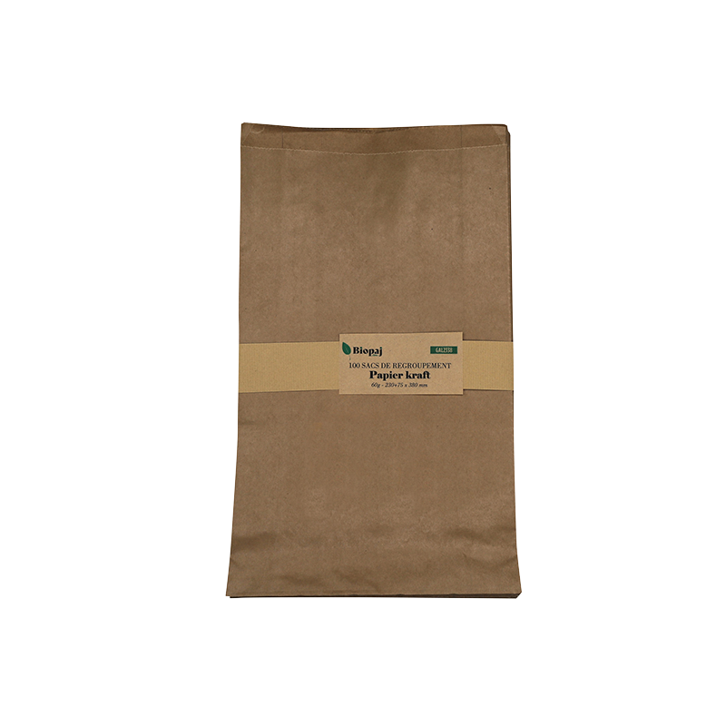 Sacs kraft à soufflet 230 x 380 mm par 100