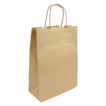 Sac kraft à poignée et soufflet 180x240 par 50