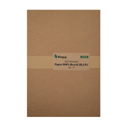 200 feuilles papier recyclé blanc A4 80g