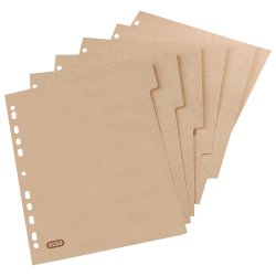 Jeu de 6 intercalaires A4 Touareg - Carton coloris kraft - Oxford