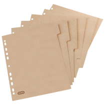 Jeu de 6 intercalaires A4 Touareg - Carton coloris kraft - Oxford
