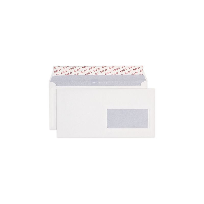 500 enveloppes à fenêtre blanches DL
