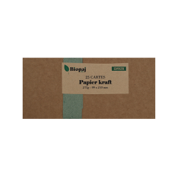 Cartes Kraft pour format DL 275g 99x210 par 25