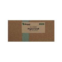 Cartes Kraft pour format DL 275g 99x210 par 25