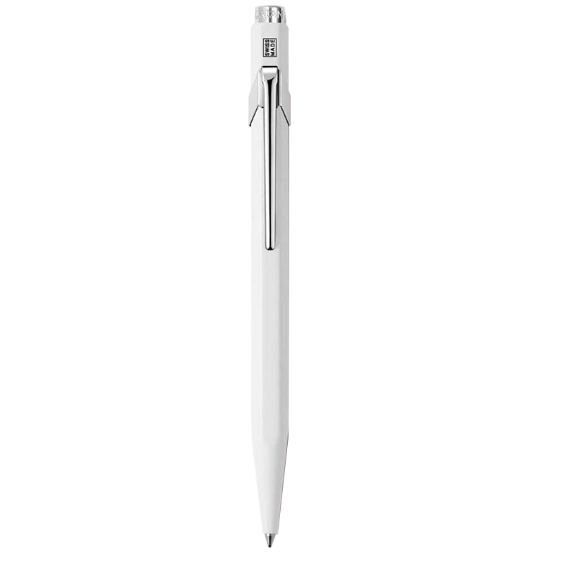 Stylo bille CARAN D'ACHE 849 Metall blanc