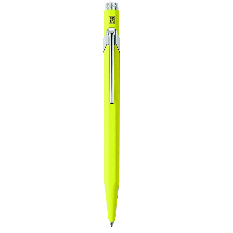 Stylo bille CARAN D'ACHE jaune