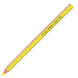 Surligneur en bois jaune fluo