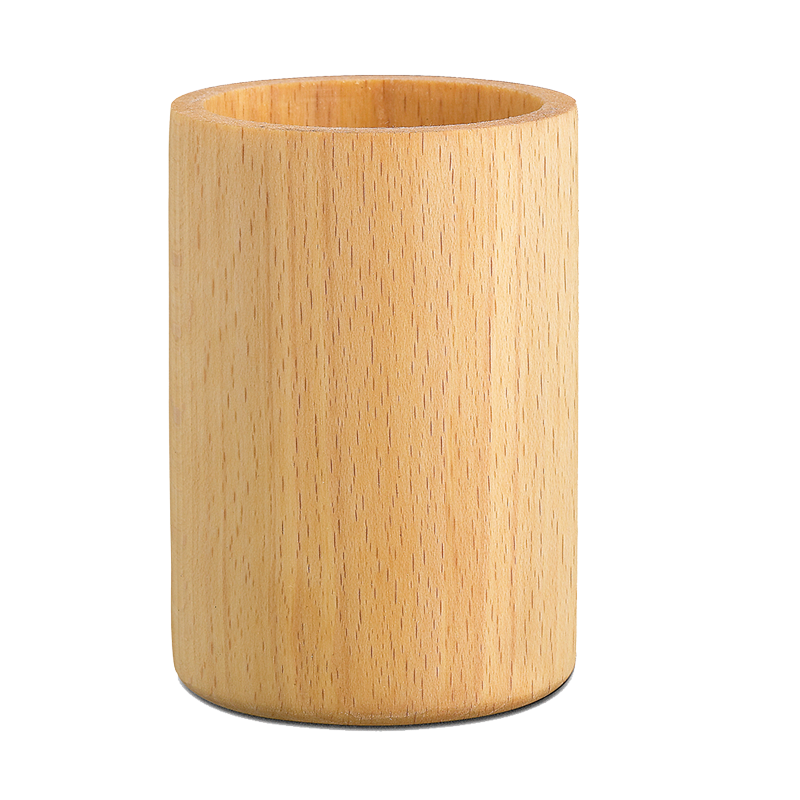 Pot à crayons en bois
