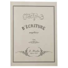 Cahier d'exercices de calligraphie