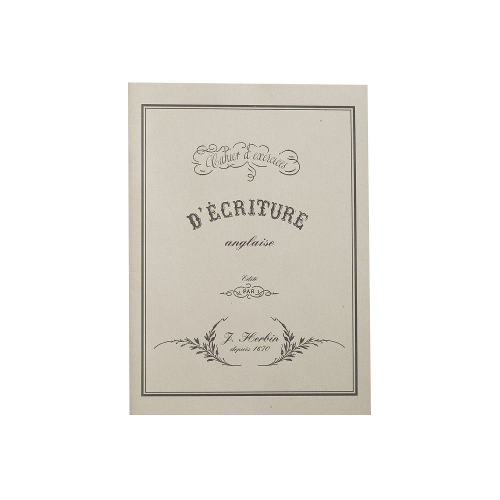 Cahier d'exercices de calligraphie