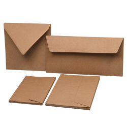 20 enveloppes kraft C6 114x162 mm 120g | Autoadhésives