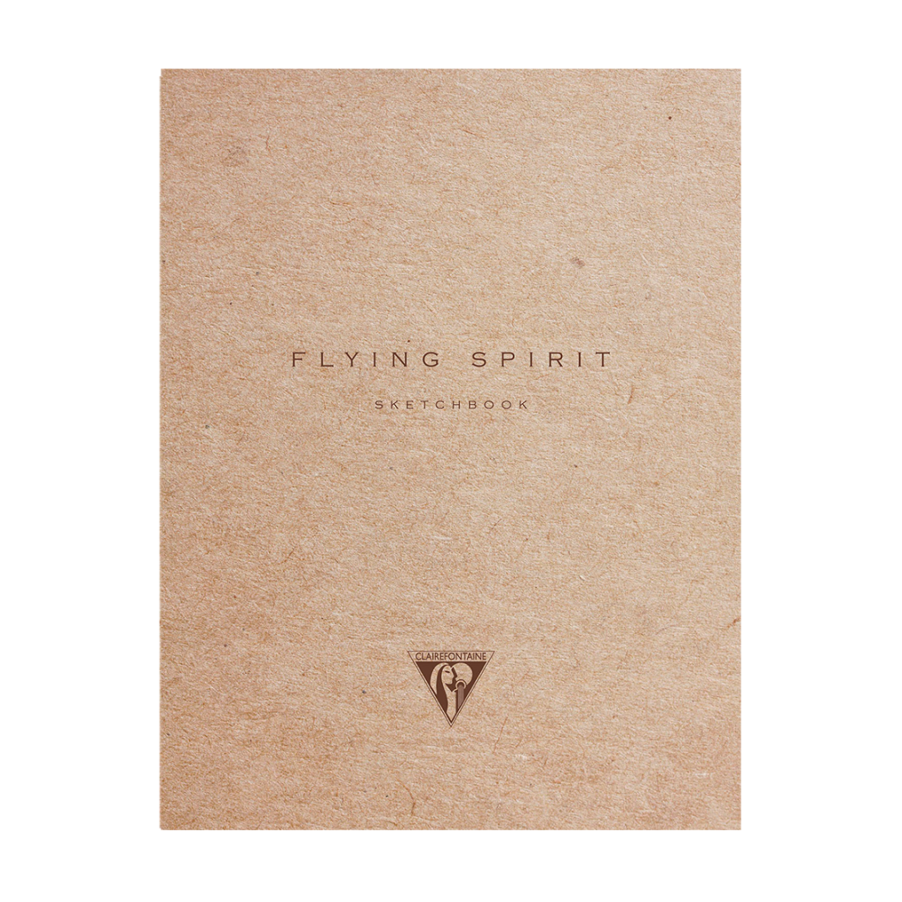 Carnet cousu 60 feuilles papier kraft ivoire uni 90g 160 x 210 mm