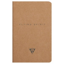 Carnet cousu 11 x 17 cm 48 feuilles papier kraft ivoire ligné 90g Flying Spirit