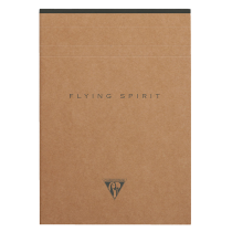 Bloc entoilé A5 kraft 140 pages détachables ligné blanchi Clairefontaine