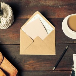 20 enveloppes kraft C6 114x162 mm 120g | Autoadhésives