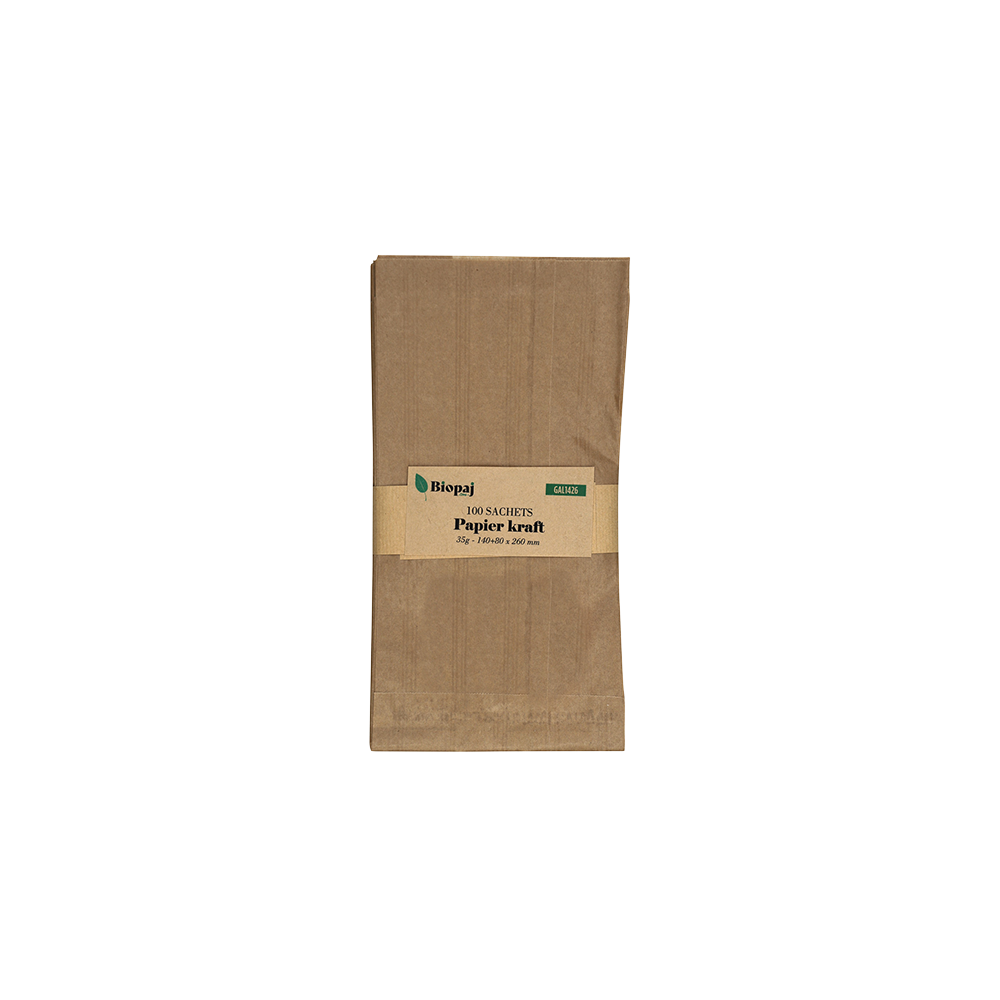 Sachets kraft à soufflet de 80 35g 140x260