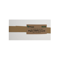 50 Cartes blanches recyclées 300g DL 110 x 220 mm