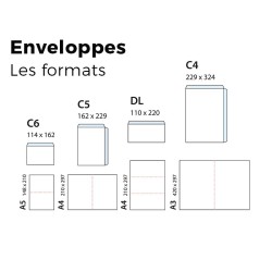 20 enveloppes kraft C6 114x162 mm 120g | Autoadhésives