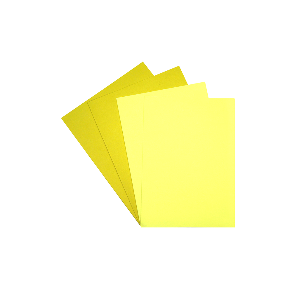 Combiné de 25 chemises + 50 sous-chemises jaunes