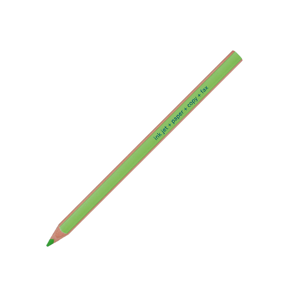 Surligneur en bois vert fluo