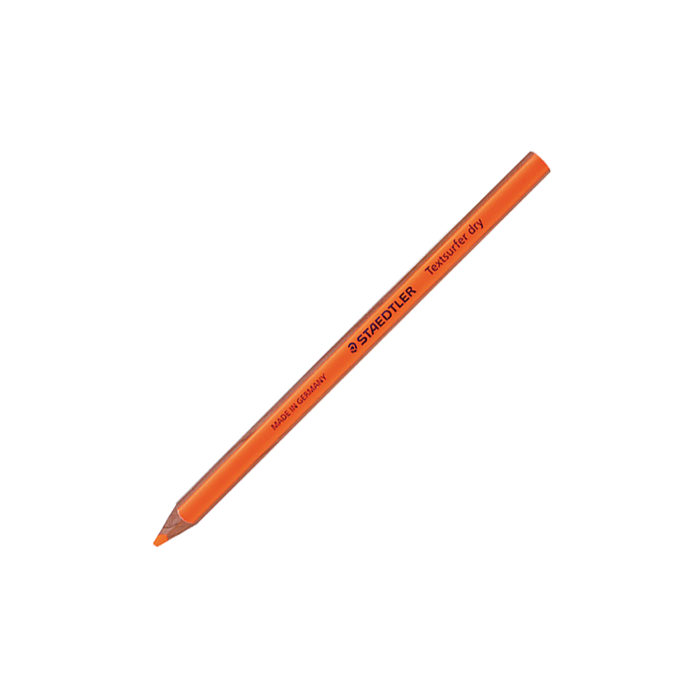 Surligneur en bois orange fluo