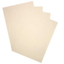 Ramette de 50 feuilles papier recyclé A4 ocre (ivoire) 110g