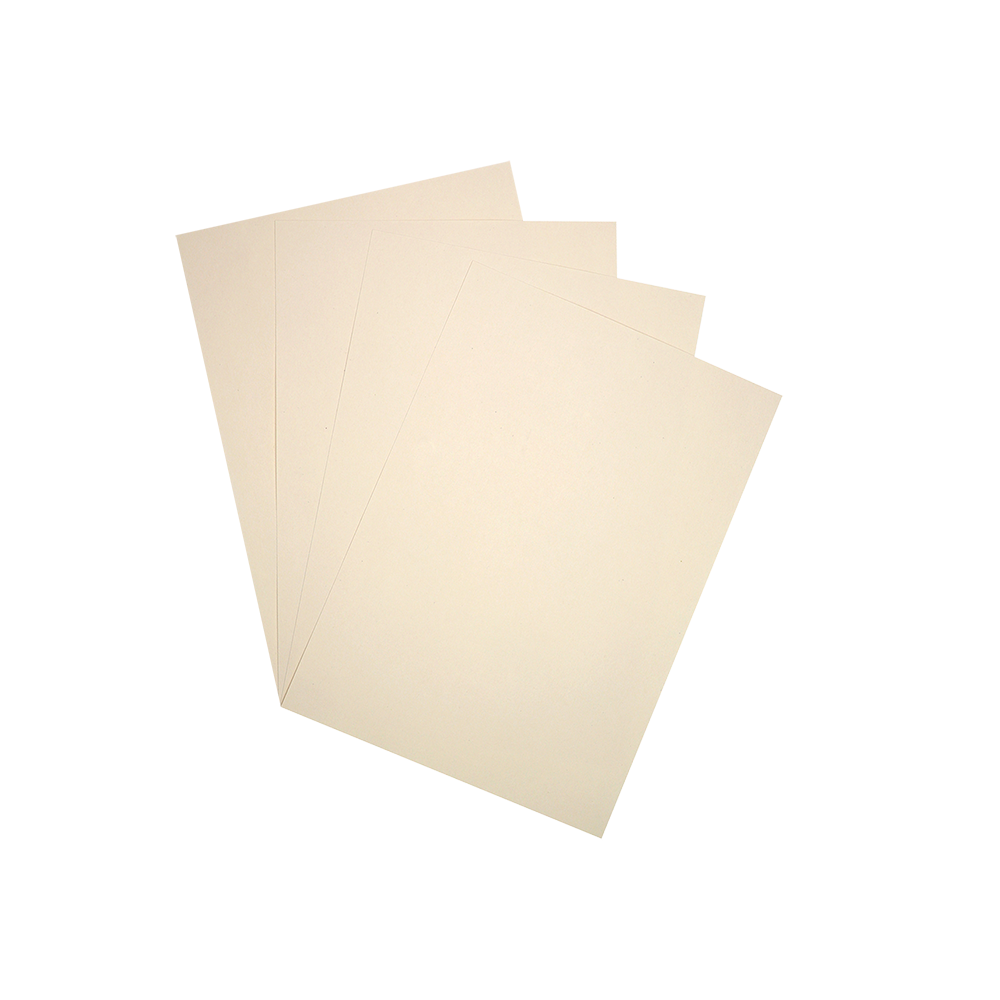 Ramette de 50 feuilles papier recyclé A4 ocre (ivoire) 110g