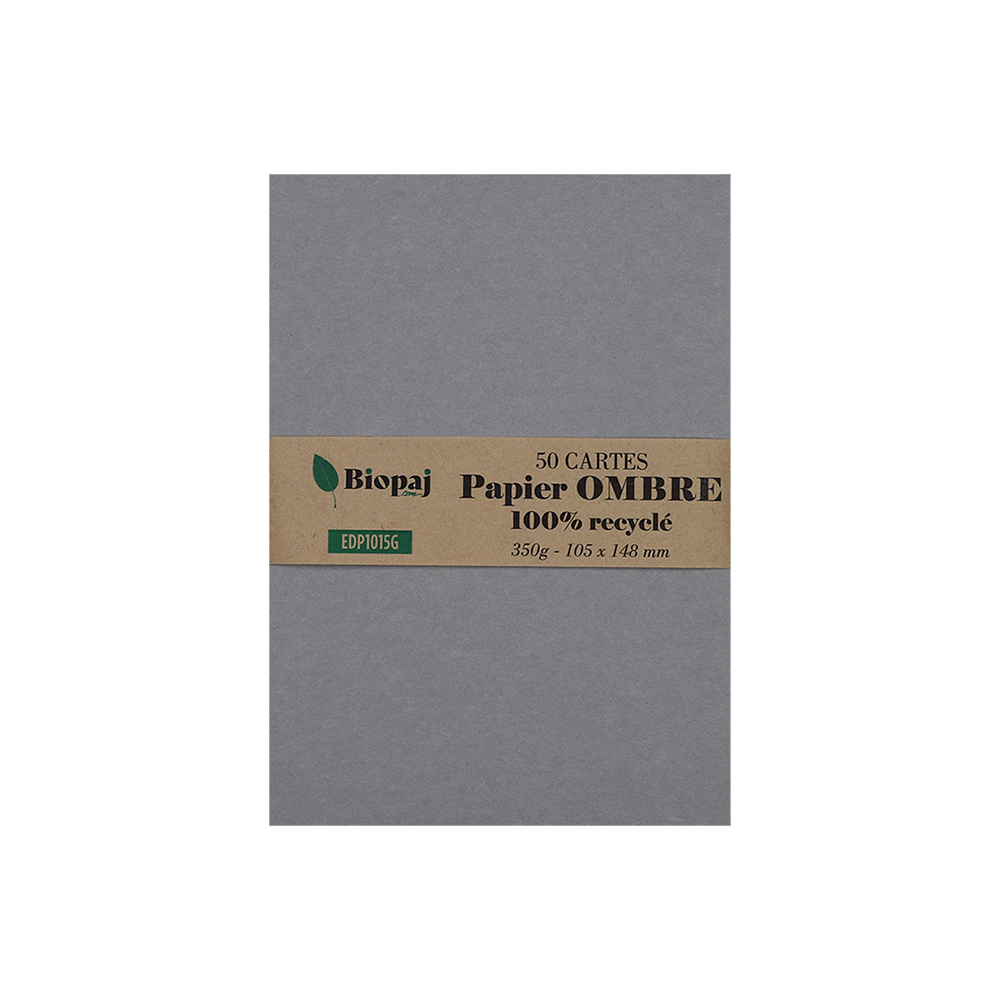 50 cartes de correspondance 105x148 ombre (grises)