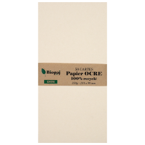 50 cartes de correspondance 210x99 ocre (ivoire)