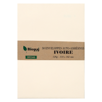 50 enveloppes ivoire C6 114 x 162 mm