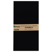 50 enveloppes noires DL 110 x 220 mm
