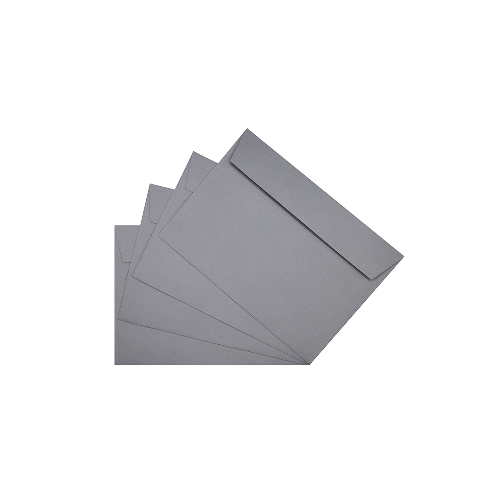 Enveloppes C5 grises 162 x 229 mm par 50