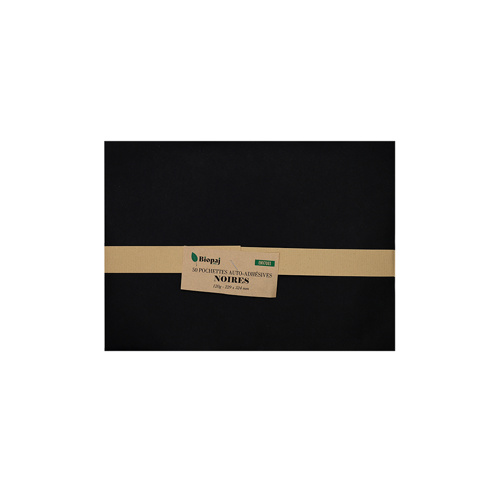 Enveloppes noires grand format C4 par 50