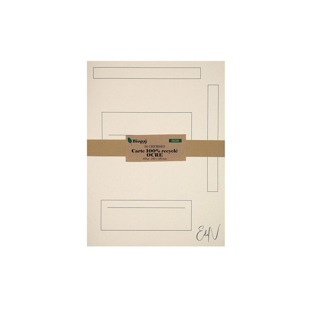 Chemises avec cadre d'identification carte ivoire A4+