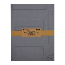 Chemises en papier recyclé ombre 240x320 par 10
