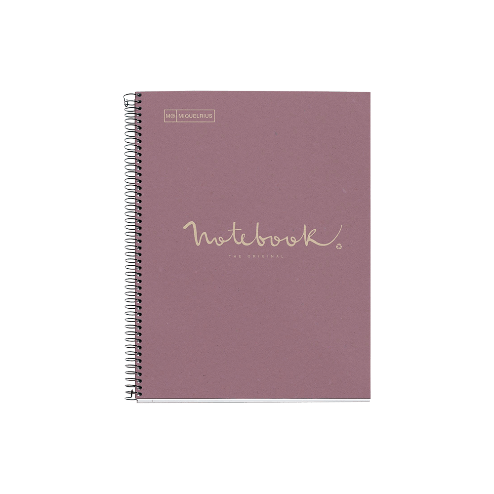 Cahier recyclé A4 Miquelrius lavande | Notes nettes et écoresponsables