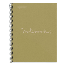 Cahier recyclé A4 Miquelrius vert | Notes claires et écoresponsables
