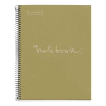 Cahier recyclé A4 Miquelrius vert | Notes claires et écoresponsables