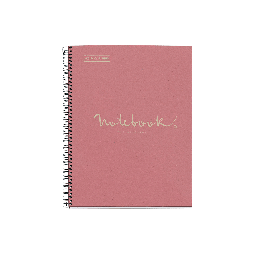 Cahier recyclé A4 Miquelrius rose | Notes nettes et écoresponsables