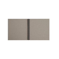 Carnet de voyage carré kraft épais 170x170