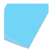Papier A4 bleu alizé 210g par 50 feuilles