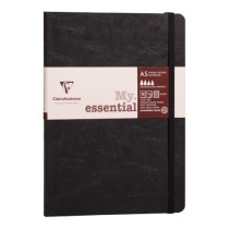 Cahier broché A5 noir Age Bag Clairefontaine