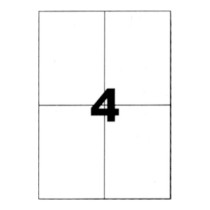 Etiquettes adhésives blanches 105x148,5 mm A4