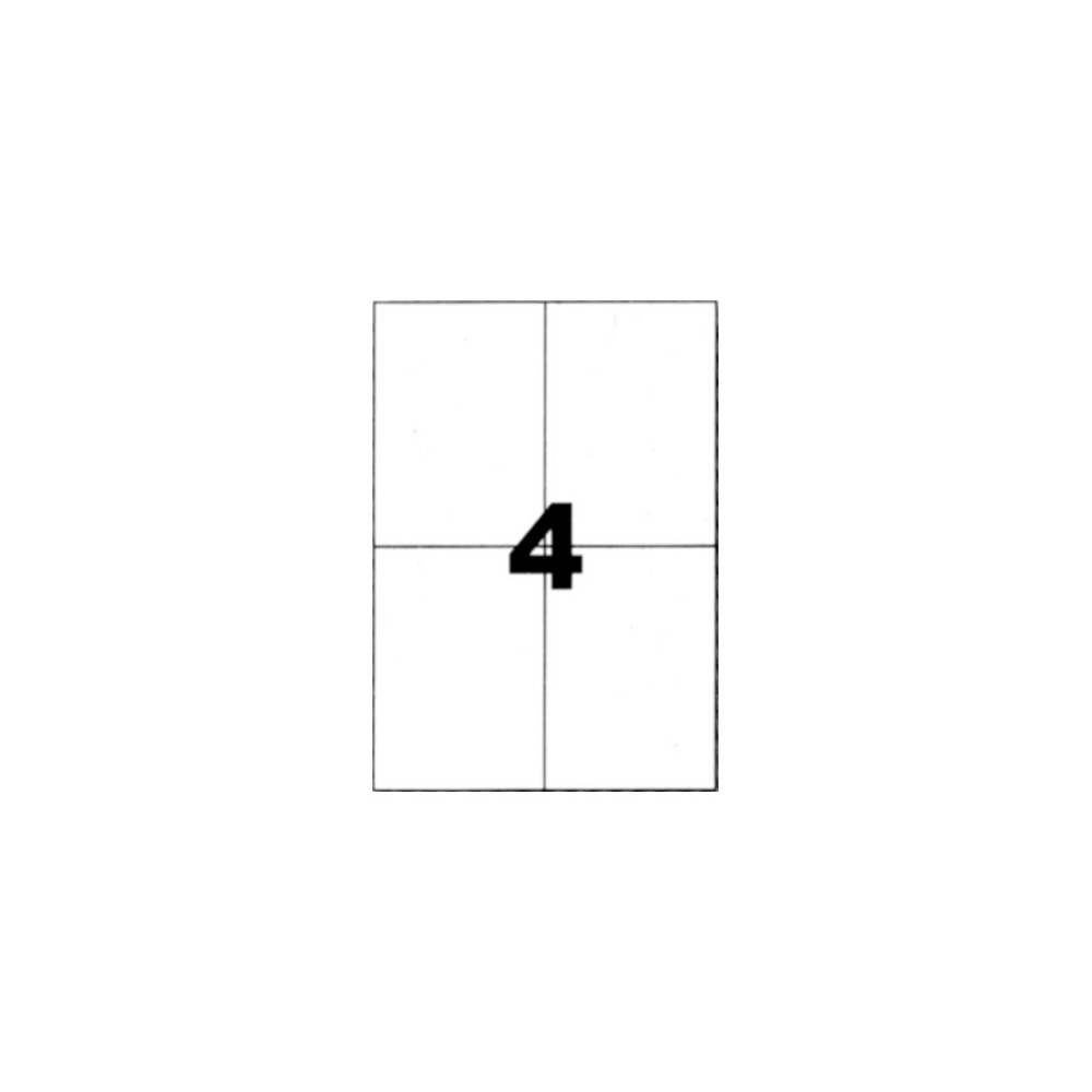 Etiquettes adhésives blanches 105x148,5 mm A4