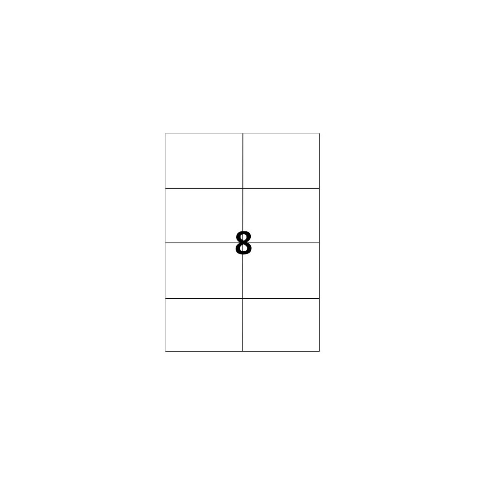 Etiquettes blanches 105x74,2 mm sur planche A4