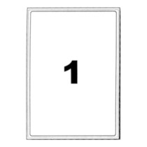 Etiquettes blanches 199,6x289 mm - planche A4
