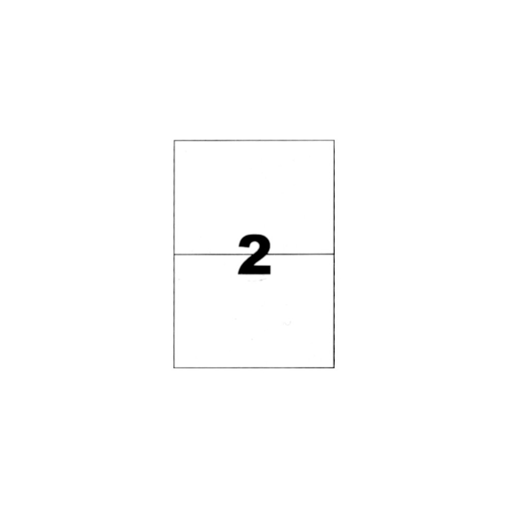 Etiquettes blanches 210x148,5mm sur planches A4