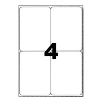 Etiquettes autocollantes blanches 210x74 mm