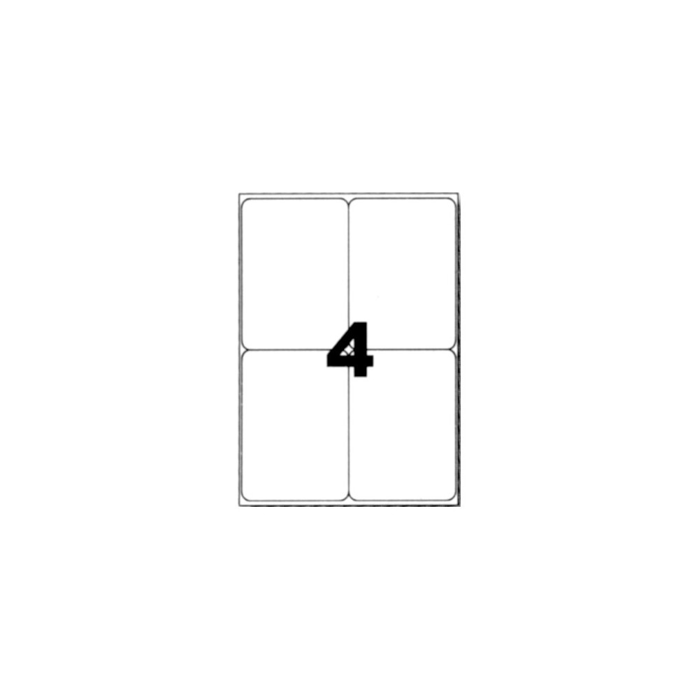 Etiquettes autocollantes blanches 210x74 mm
